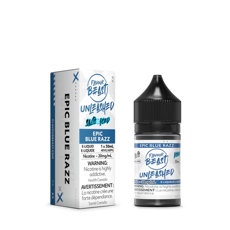 FLAVOUR BEAST SALT </BR> EPIC BLUE RAZZ