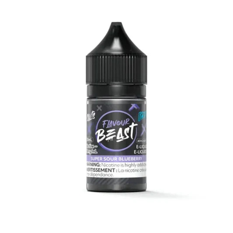 FLAVOUR BEAST SALT </BR> SOUR BLUEBERRY ICED