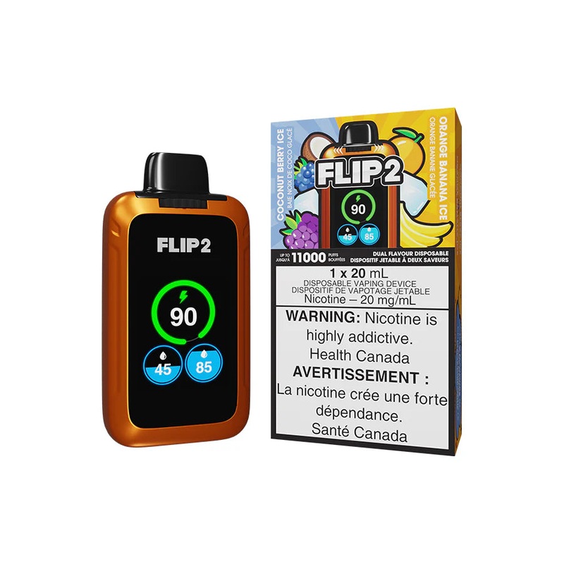Flip 2 11K – Coconut Berry Ice + Orange Banana Ice
