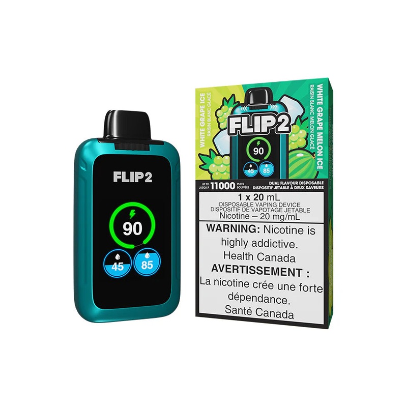 Flip 2 11K – White Grape Ice + White Grape Melon Ice