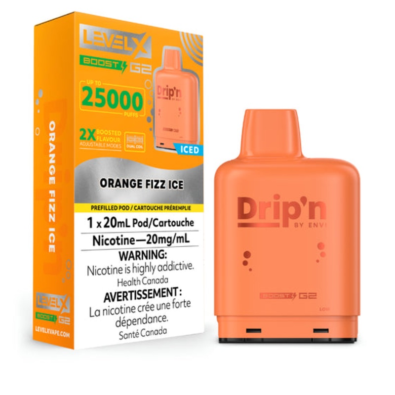 LEVEL X DRIP’N BOOST G2 </BR> ORANGE FIZZ