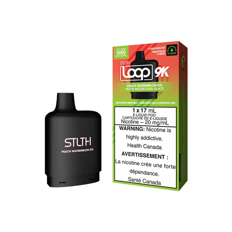 STLTH Loop 9K Pod – Peach Watermelon Ice