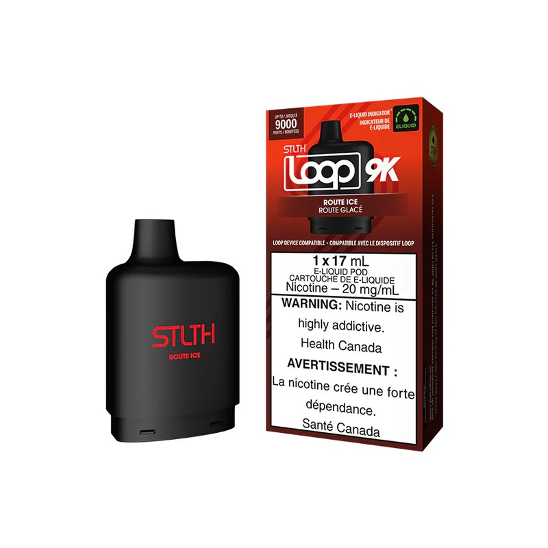 STLTH Loop 9K Pod – Route Ice|20 mg