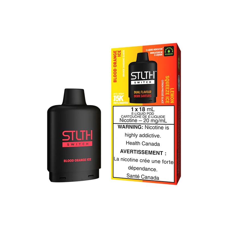 STLTH Switch Pod – Blood Orange Ice and Lemon Squeeze Ice – AB