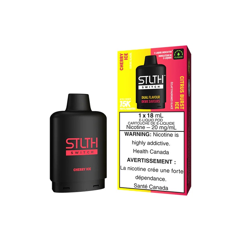 STLTH Switch Pod – Cherry Ice and Citrus Burst Ice – AB