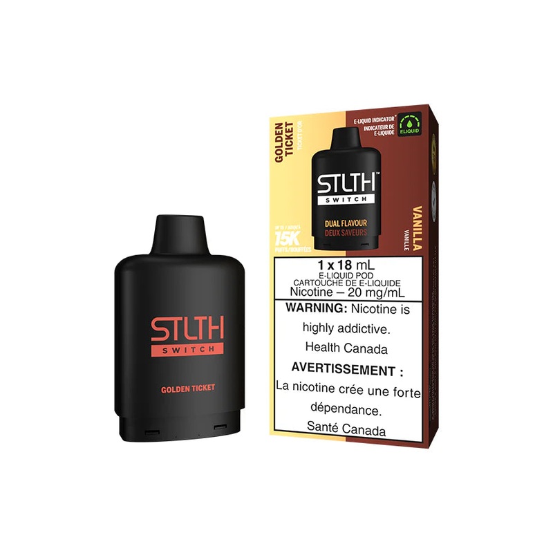 STLTH Switch Pod – Golden Ticket and Vanilla – AB