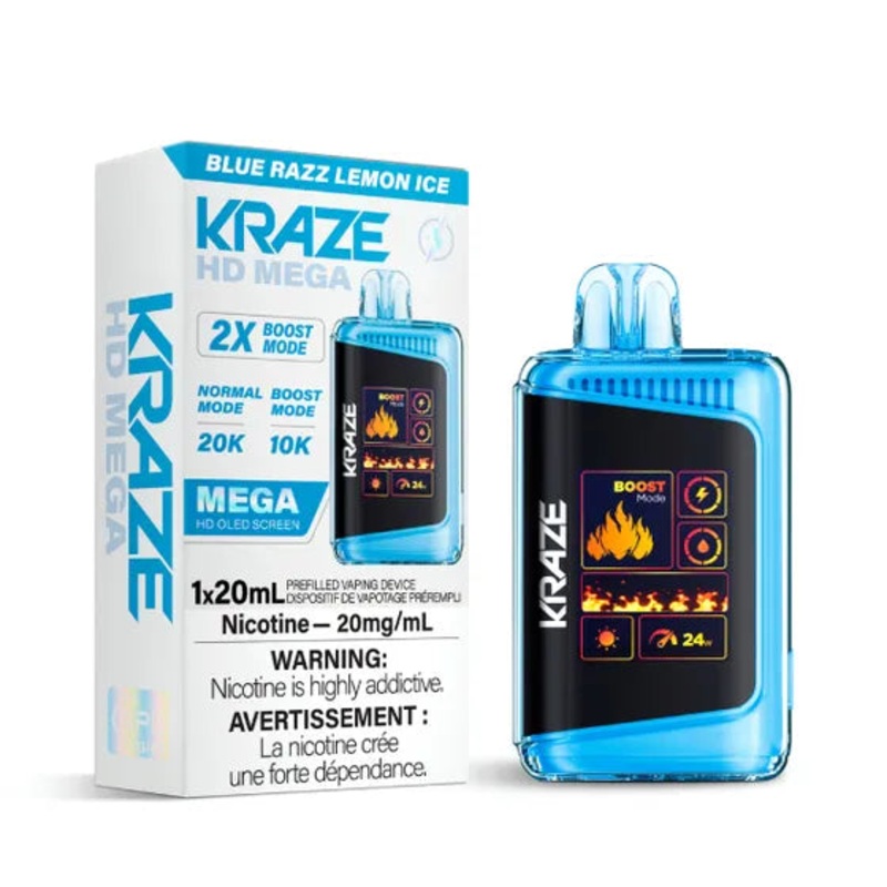 Kraze HD Mega – Blue Razz Lemon Ice – AB