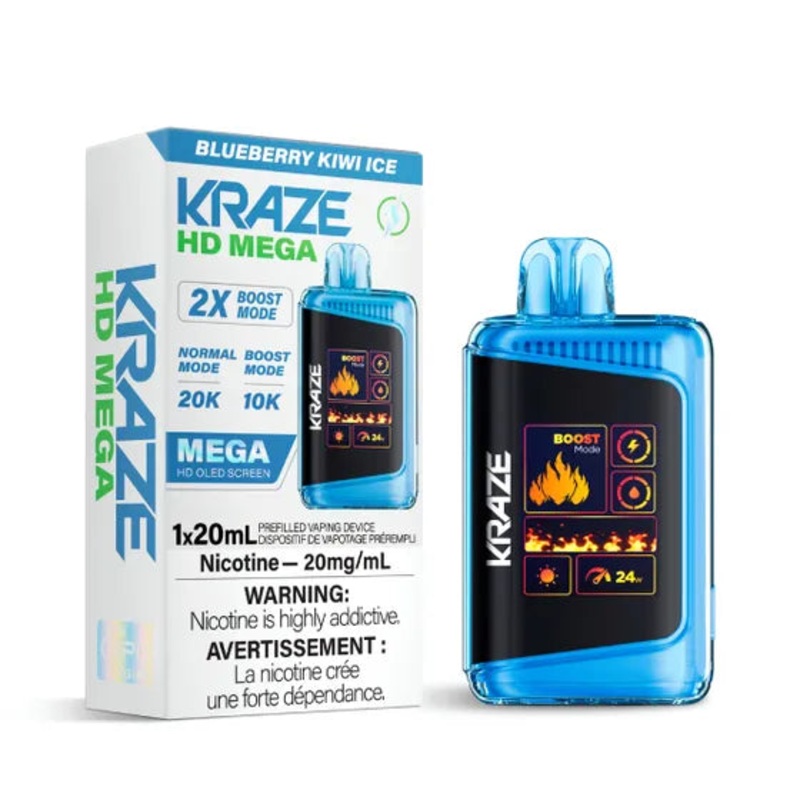 Kraze HD Mega – Blueberry Kiwi Ice – AB