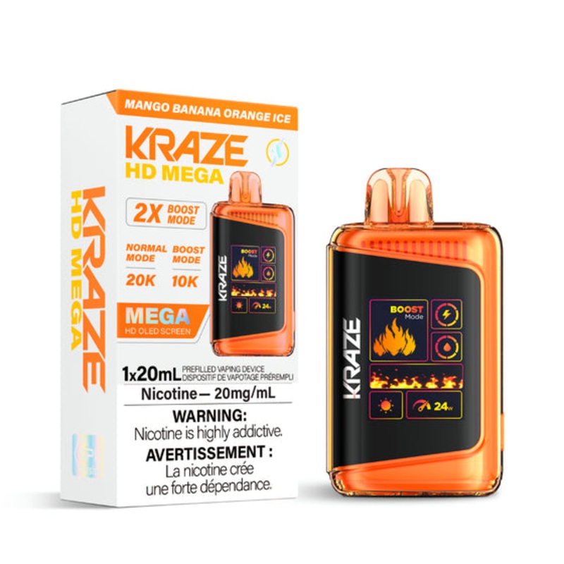 Kraze HD Mega – Mango Banana Orange Ice – AB