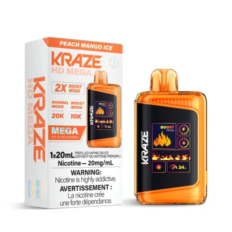 Kraze HD Mega – Peach Mango Ice – AB