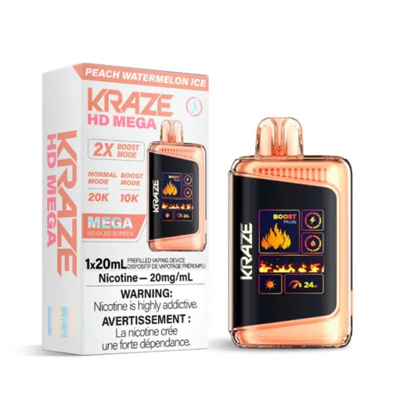 Kraze HD Mega – Peach Watermelon Ice – AB