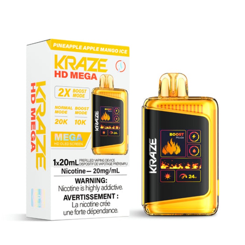 Kraze HD Mega – Pineapple Apple Mango Ice – AB