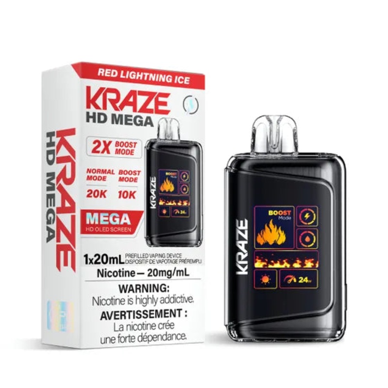 Kraze HD Mega – Red Lightning Ice – AB