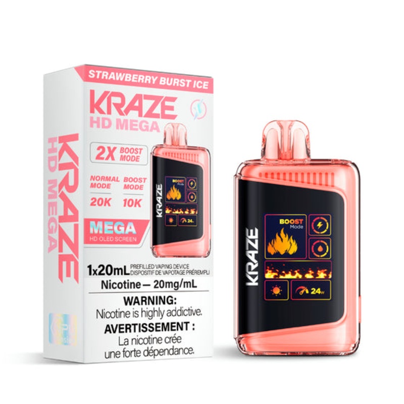 Kraze HD Mega – Strawberry Burst Ice – AB