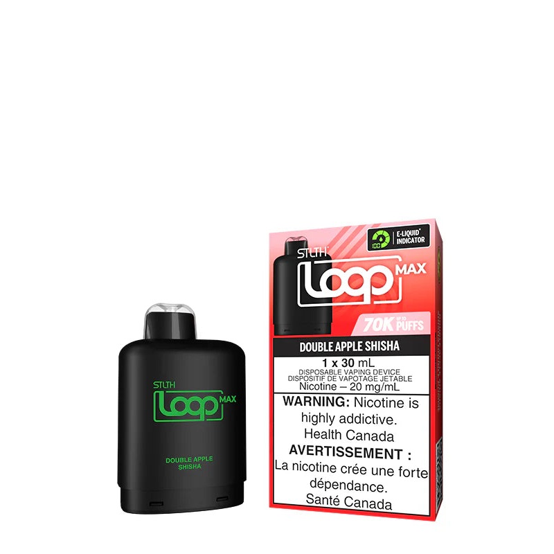 STLTH LOOP MAX POD </br> DOUBLE APPLE SHISHA