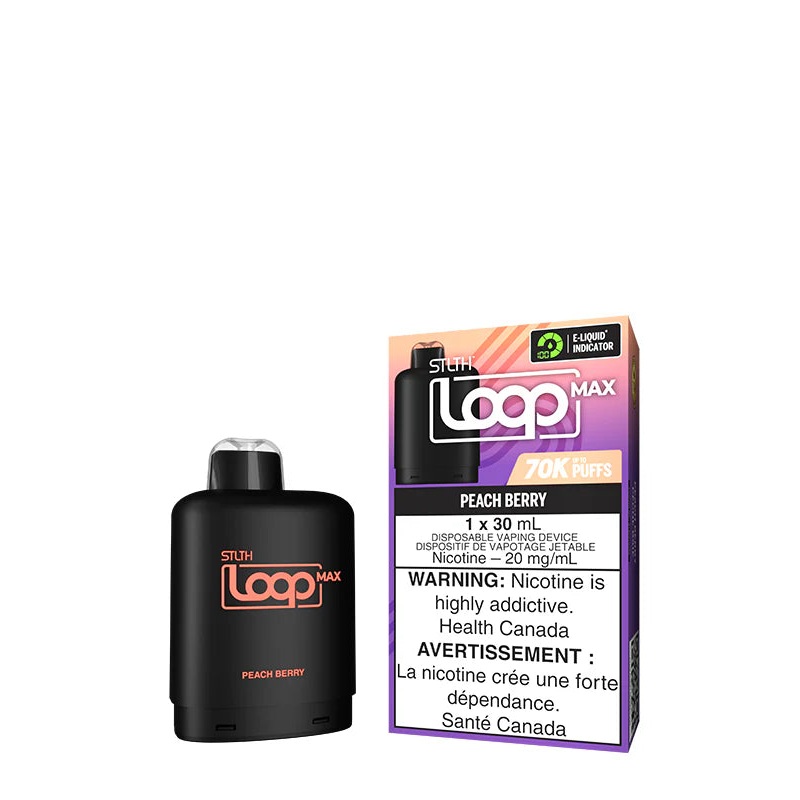STLTH LOOP MAX POD </br> PEACH BERRY