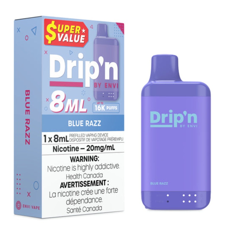 DRIP’N 8ML </BR> BLUE RAZZ|20mg-ONTAX