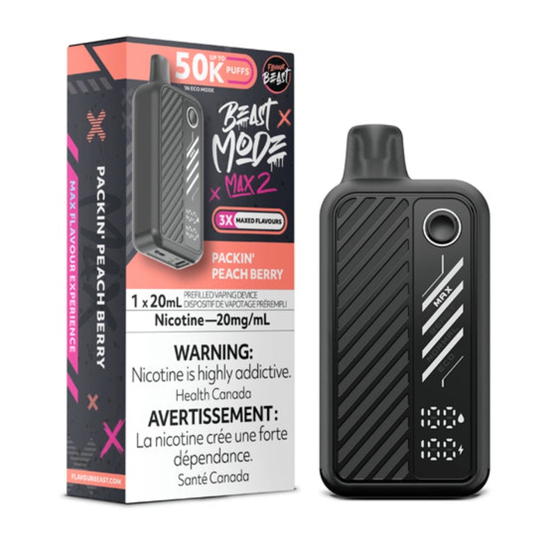 FLAVOUR BEAST MAX 2 </BR> PACKIN’ PEACH BERRY