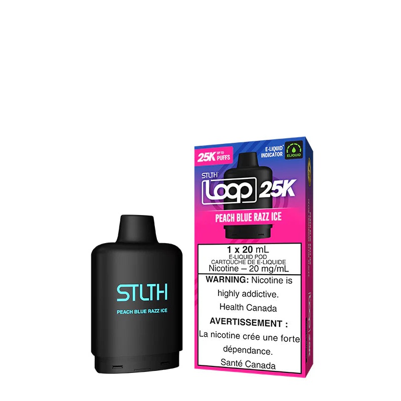 STLTH LOOP 25K POD </br> PEACH BLUE RAZZ ICE