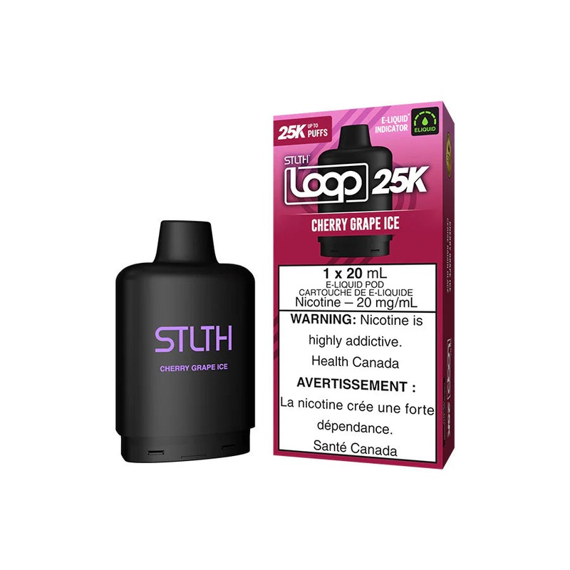 STLTH Loop 25K Pod – Cherry Grape Ice – AB