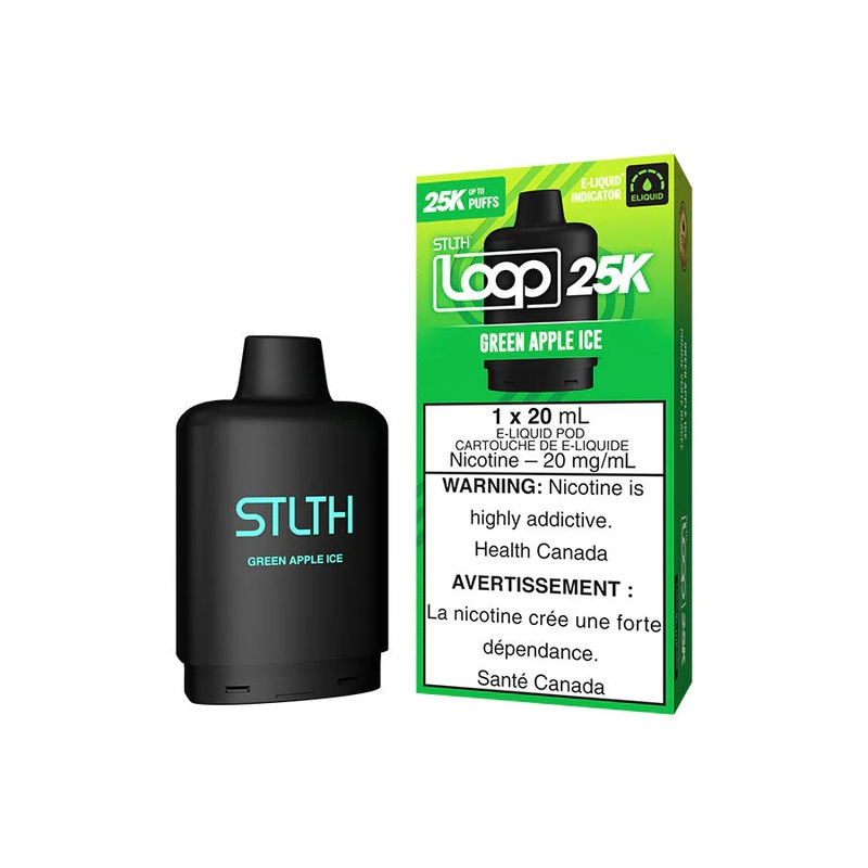 STLTH Loop 25K Pod – Green Apple Ice – AB