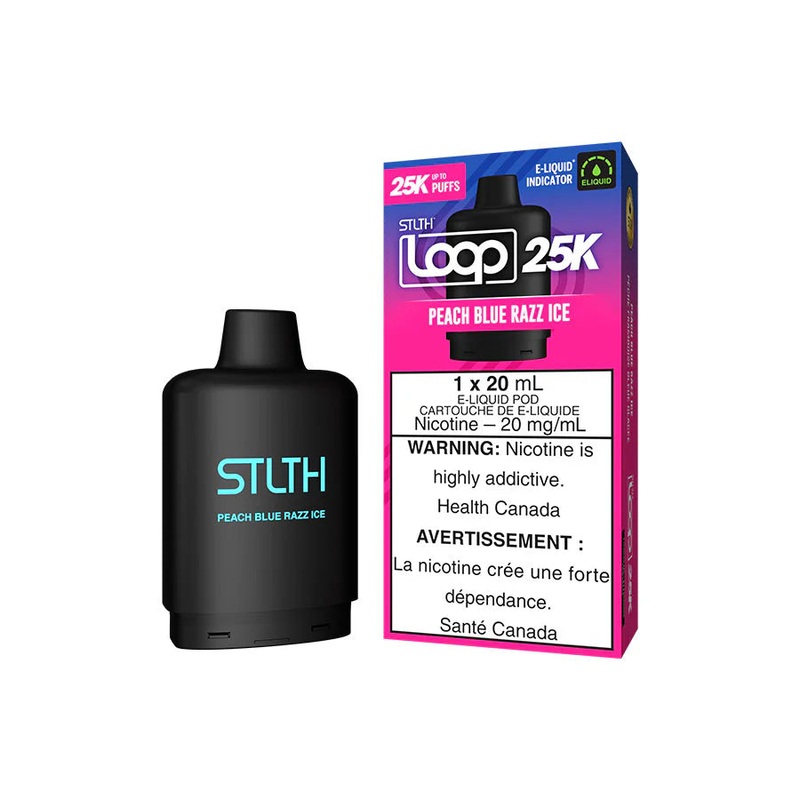 STLTH Loop 25K Pod – Peach Blue Razz Ice – AB