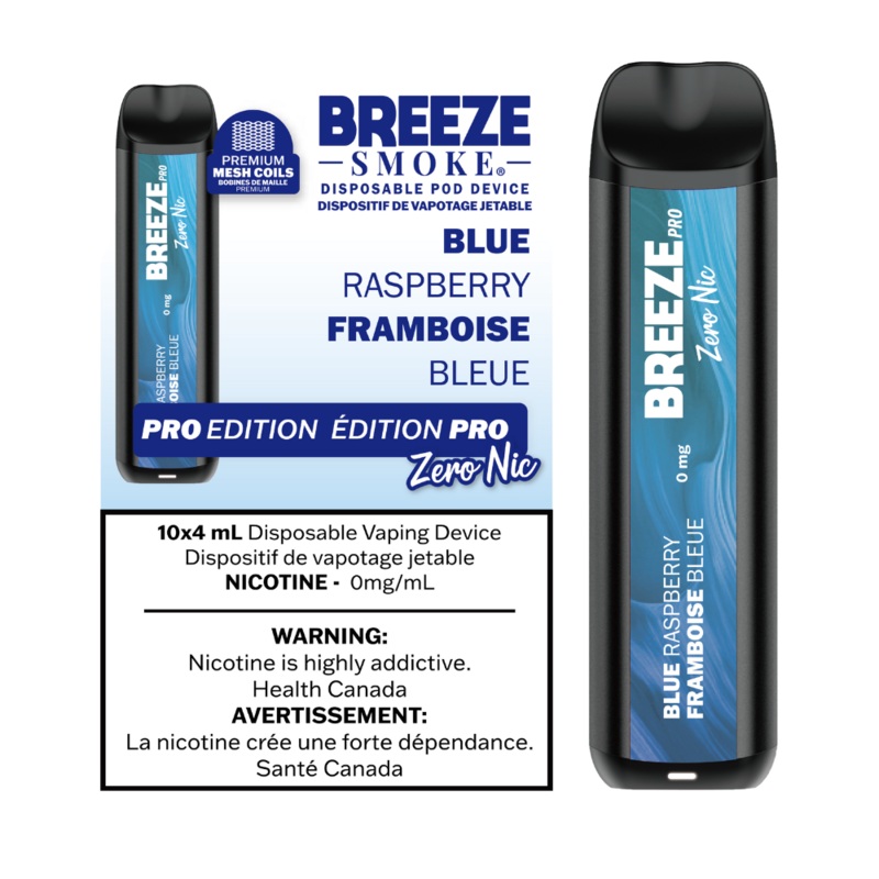 BREEZE PRO ZERO NIC </BR> BLUE RASPBERRY