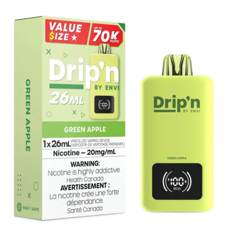 DRIP’N 26ML </BR> GREEN APPLE|20mg-ONTAX