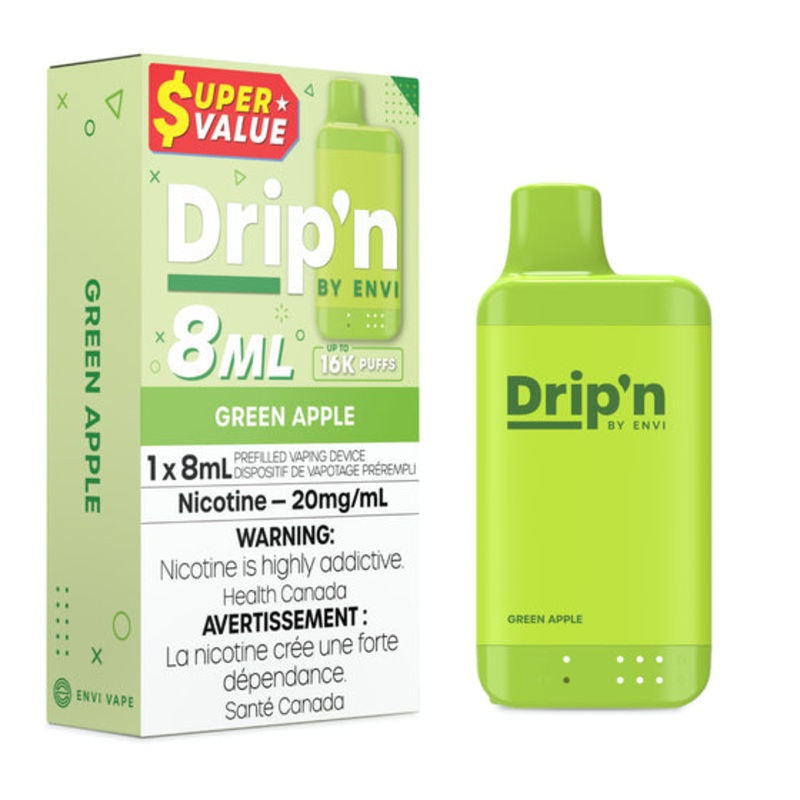DRIP’N 8ML </BR> GREEN APPLE|20mg-ONTAX