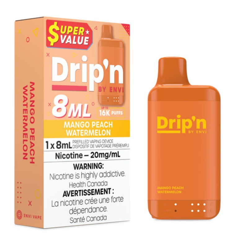 DRIP’N 8ML </BR> MANGO PEACH WATERMELON