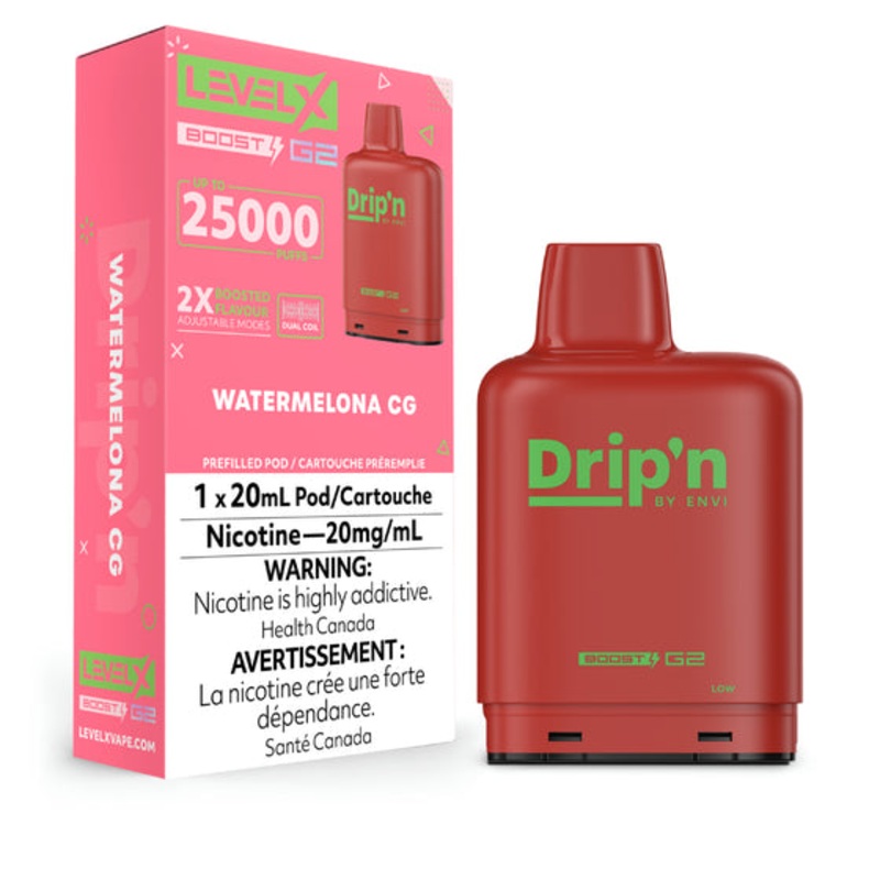 Drip’N – Boost 25K Level X Pod – Watermelon CG