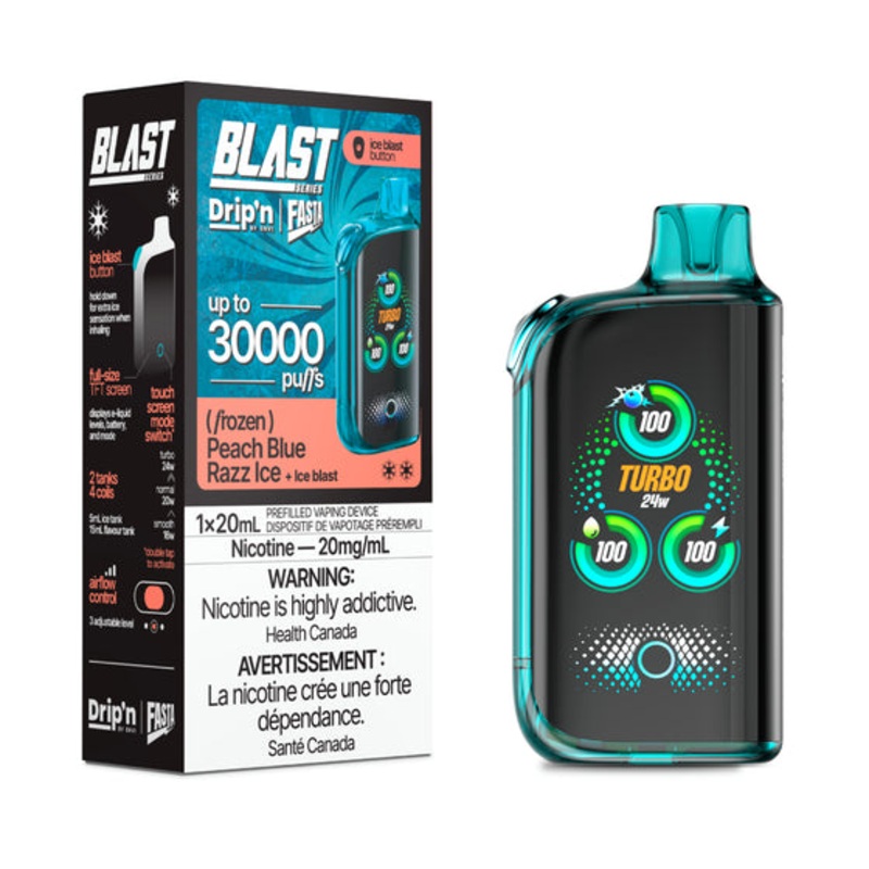 Drip’N Fasta 30K – Peach Blue Razz Ice