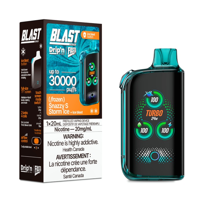 Drip’N Fasta 30K – Snazzy S Storm Ice