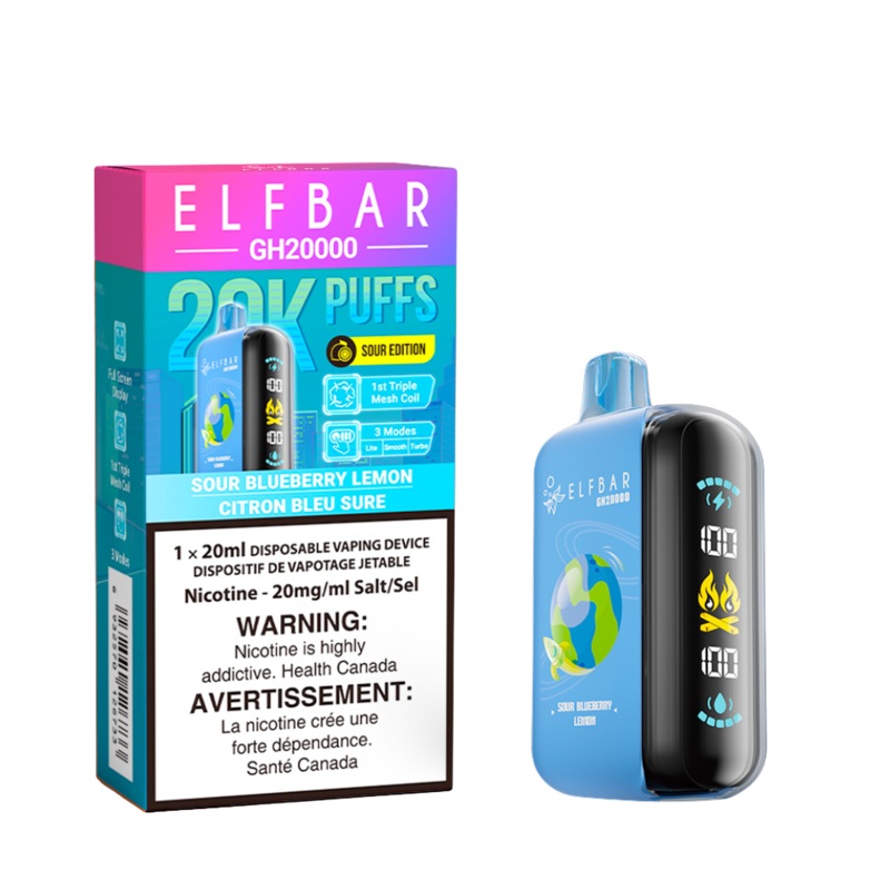 ELF BAR GH20K  </br> SOUR BLUE LEMON