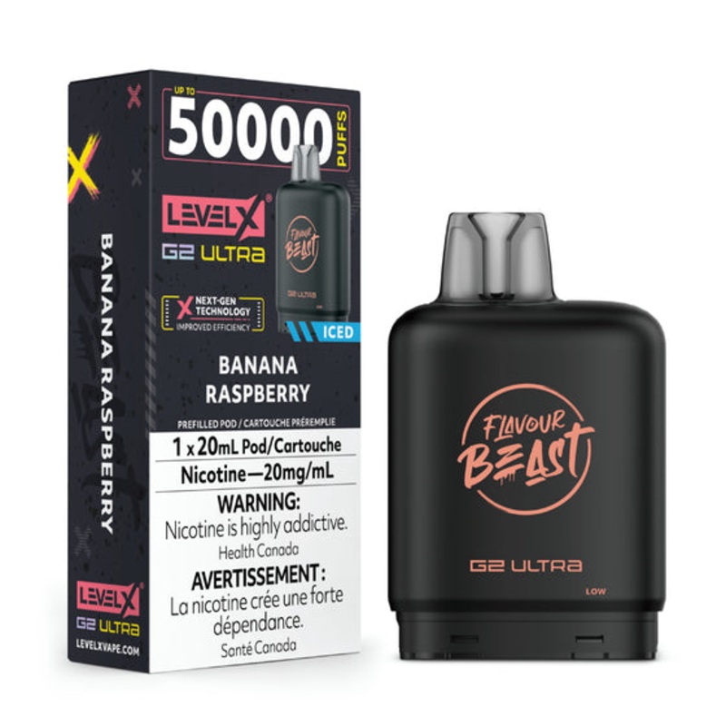 LEVEL X FB G2 ULTRA </BR> BANANA RASP ICED