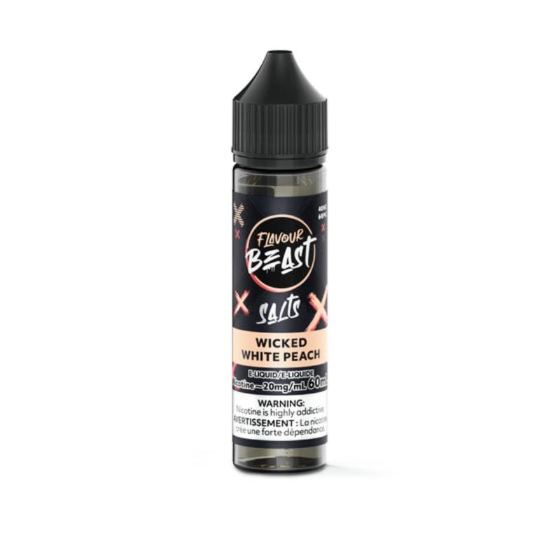 FLAVOUR BEAST SALT 60ML  </BR> WHITE PEACH