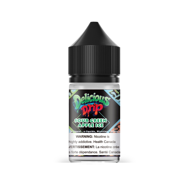 Delicious Drip Salt – Sour Green Apple Ice – AB
