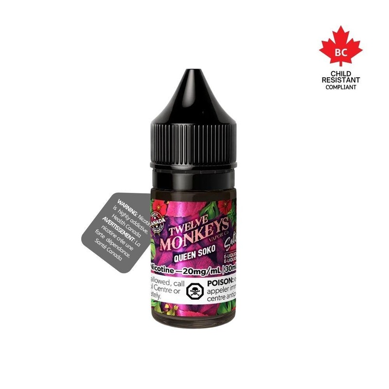 [Nic Salt] 12 Monkeys Salt – Queen Soko 30mL