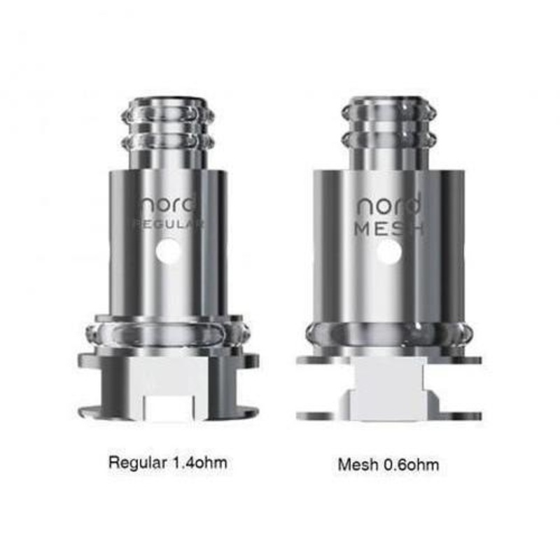 SMOK Nord Replacement Coils|0.6 ohm Mesh (5 pack) | 25W – 28W|1.4 ohm (5 pack) | 12W|0.8 ohm Mesh Nic Salt (5 pack) | 16W