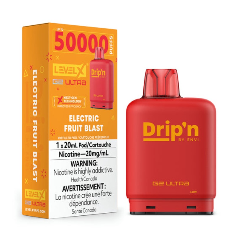 Drip’N – Ultra 50K Level X Pod – Electric Fruit Blast – AB