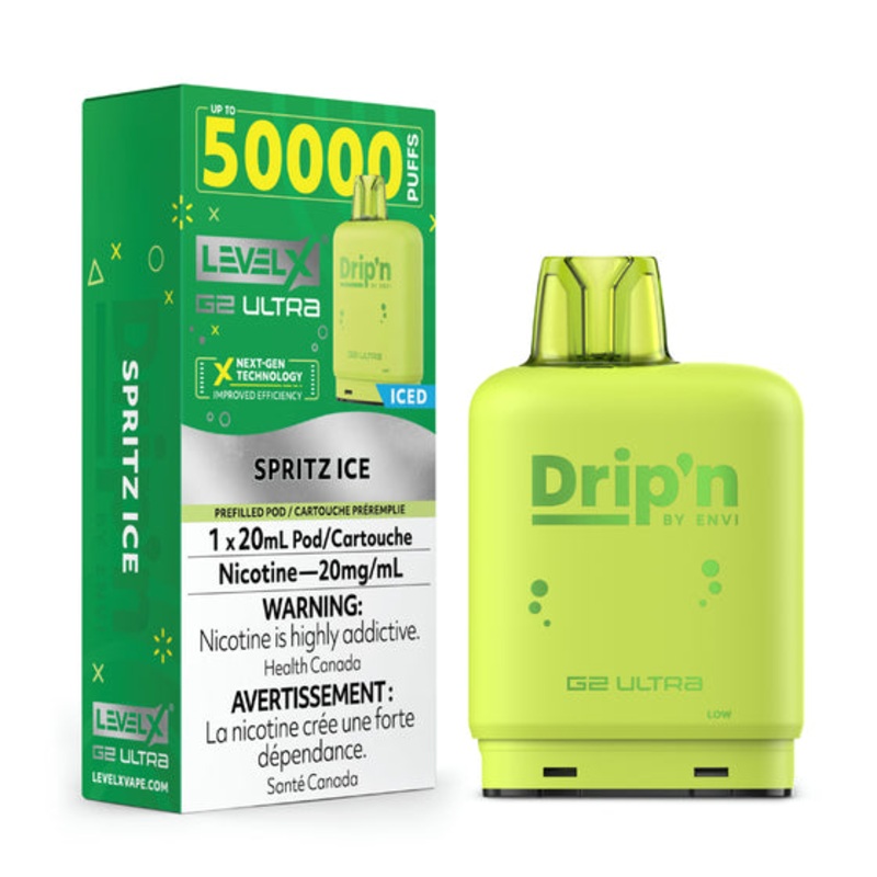Drip’N – Ultra 50K Level X Pod – Spritz Ice – AB