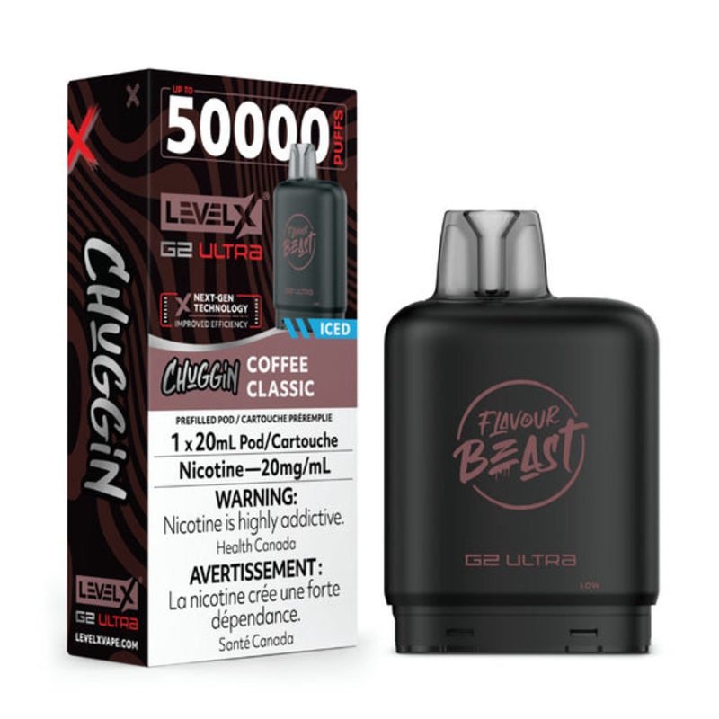 Flavour Beast – Ultra 50K Level X Pod – Coffee Classic Ice – AB