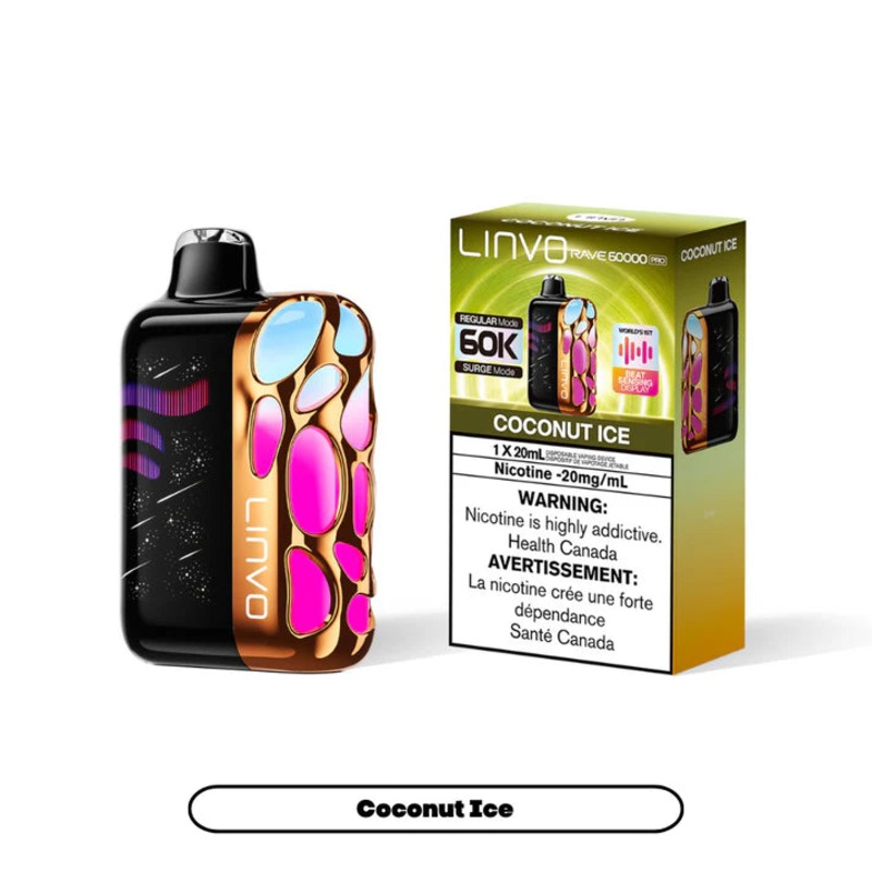 Linvo Rave 60K – Coconut Ice|20 mg