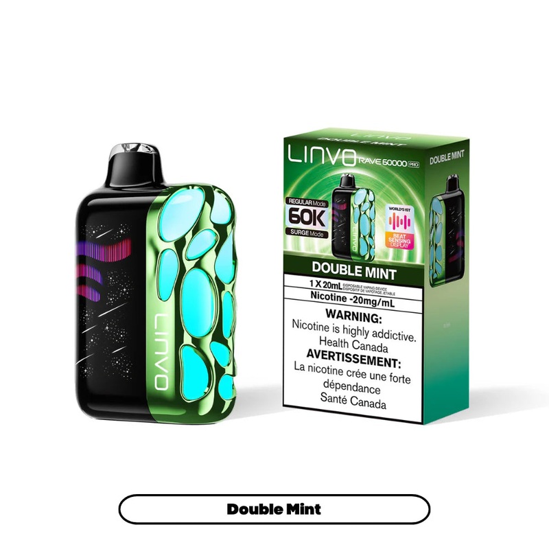 Linvo Rave 60K – Double Mint|20 mg