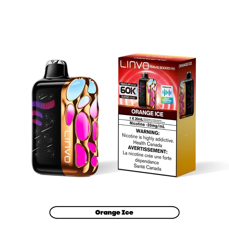 Linvo Rave 60K – Orange Ice|20 mg