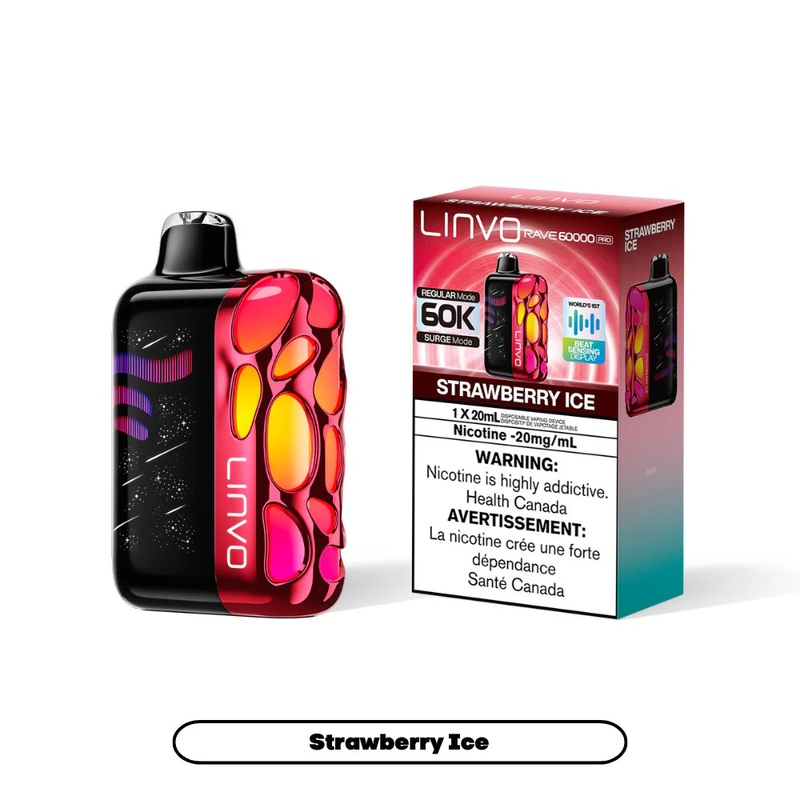 Linvo Rave 60K – Strawberry Ice