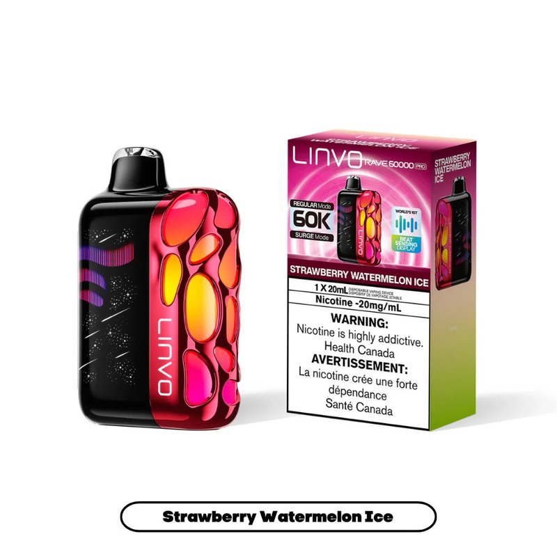 Linvo Rave 60K – Strawberry Watermelon Ice