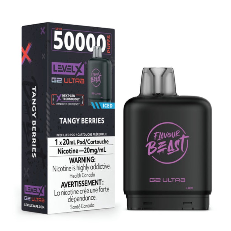 Flavour Beast – Ultra 50K Level X Pod – Tangy Berries Iced – AB