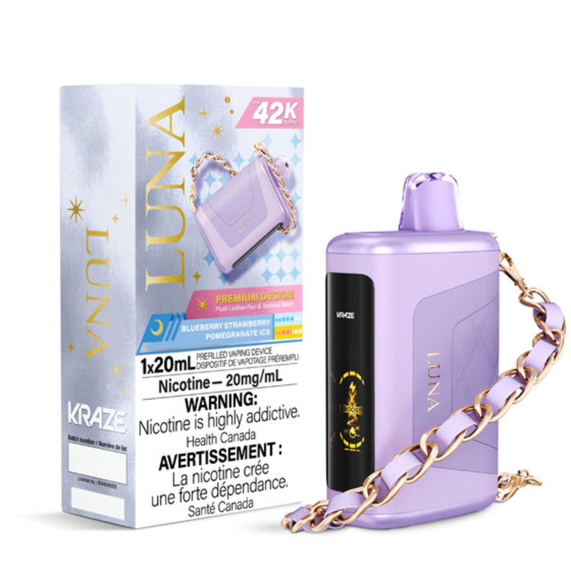 Kraze Luna – Blueberry Strawberry Pomegranate Ice – AB
