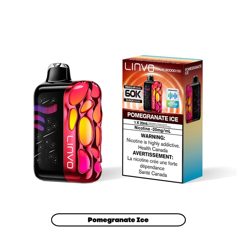 Linvo Rave 60K – Pomegranate Ice